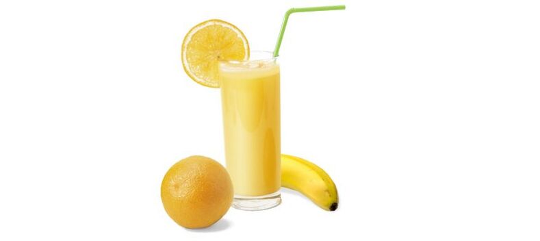 smoothie με μπανάνα και πορτοκάλι για ποτό δίαιτα